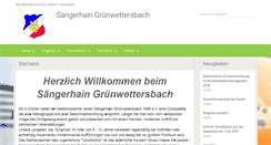 Desktop Screenshot of gv-saengerhain.de