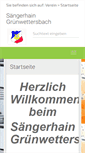 Mobile Screenshot of gv-saengerhain.de